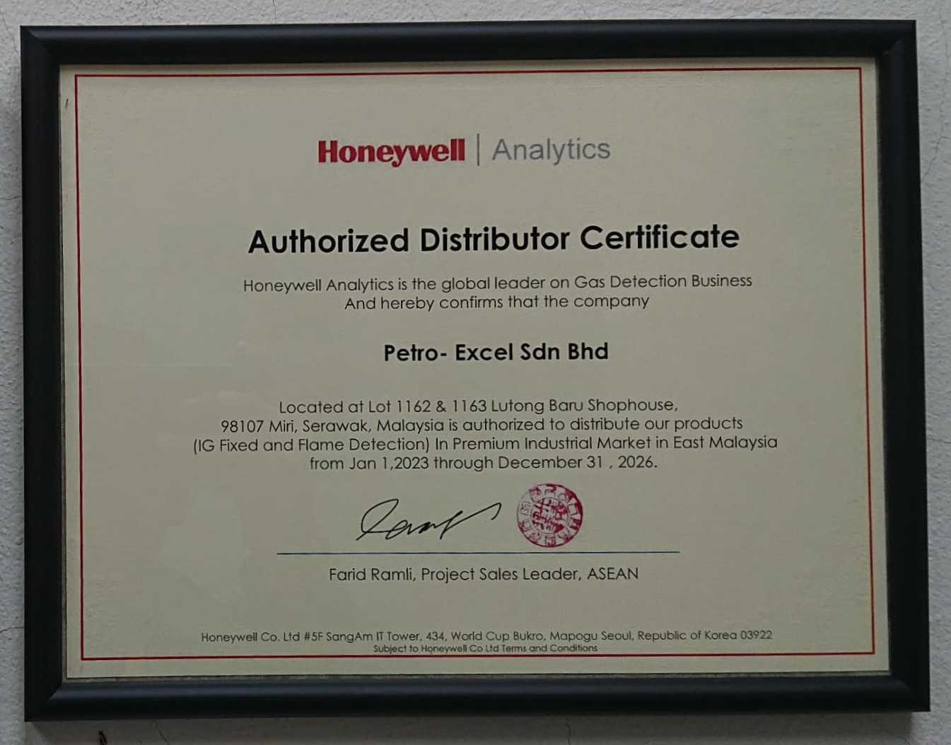 Honeywell Authorized Distributor