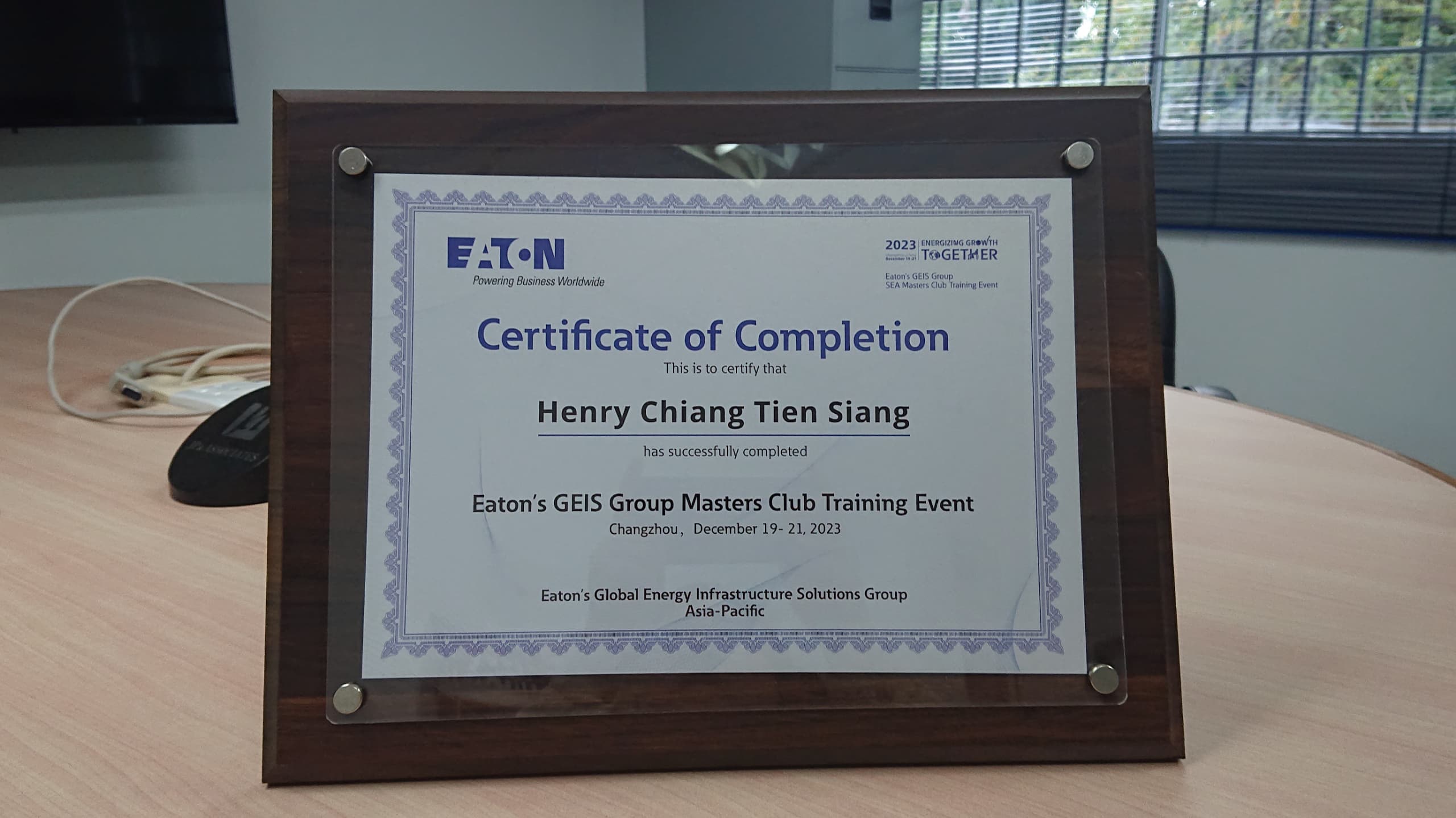 Eaton GEIS Masters Club